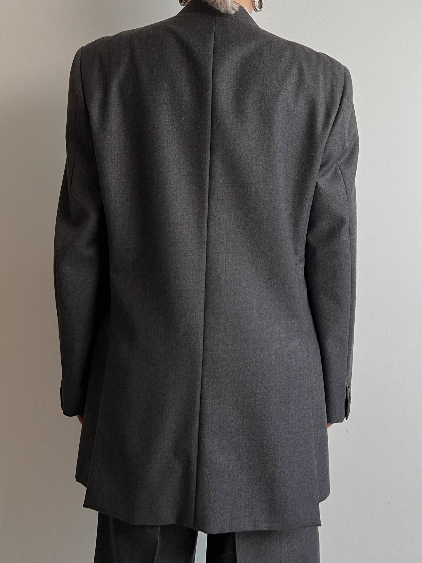 Pure virgin wool grey suit