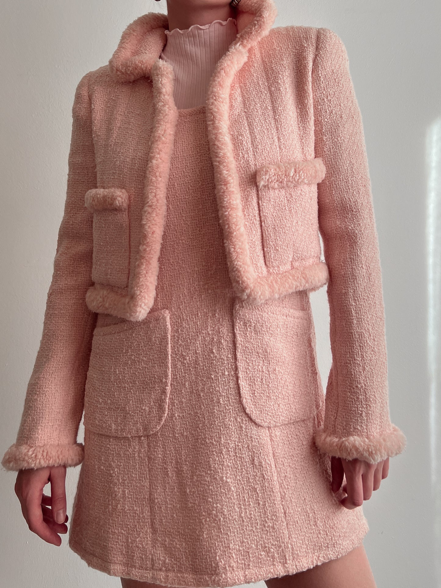 Dreamy tailored pink suit