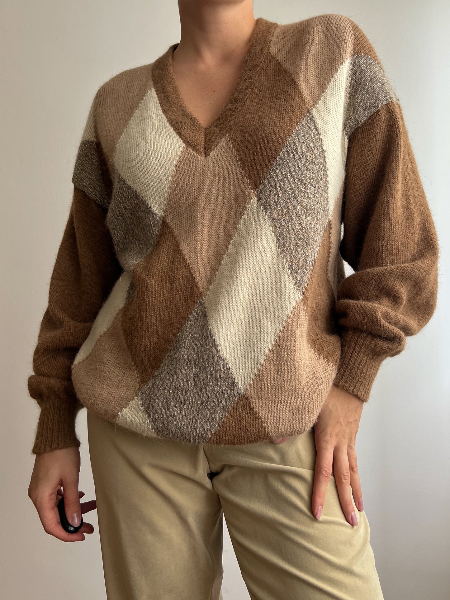 Maglione in 100% alpaca