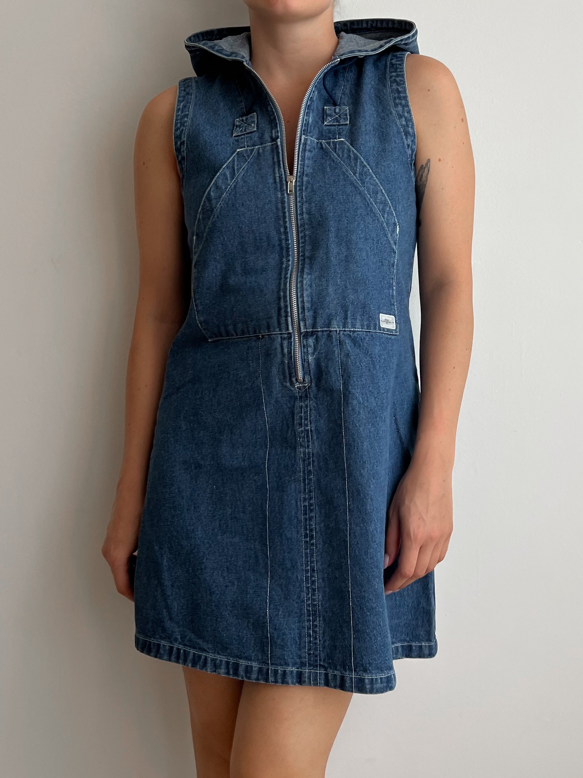 Mini abito in denim