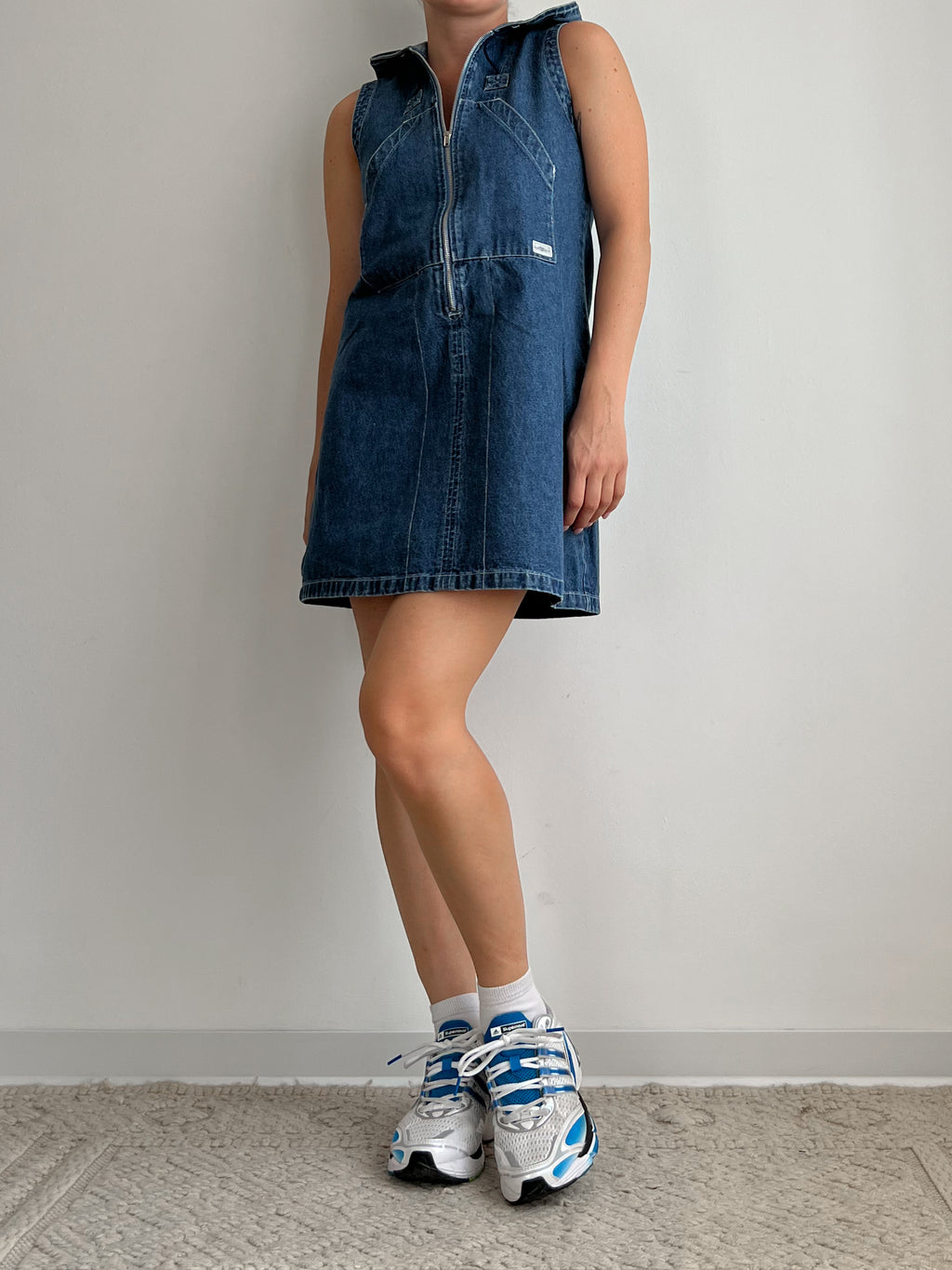 Mini abito in denim