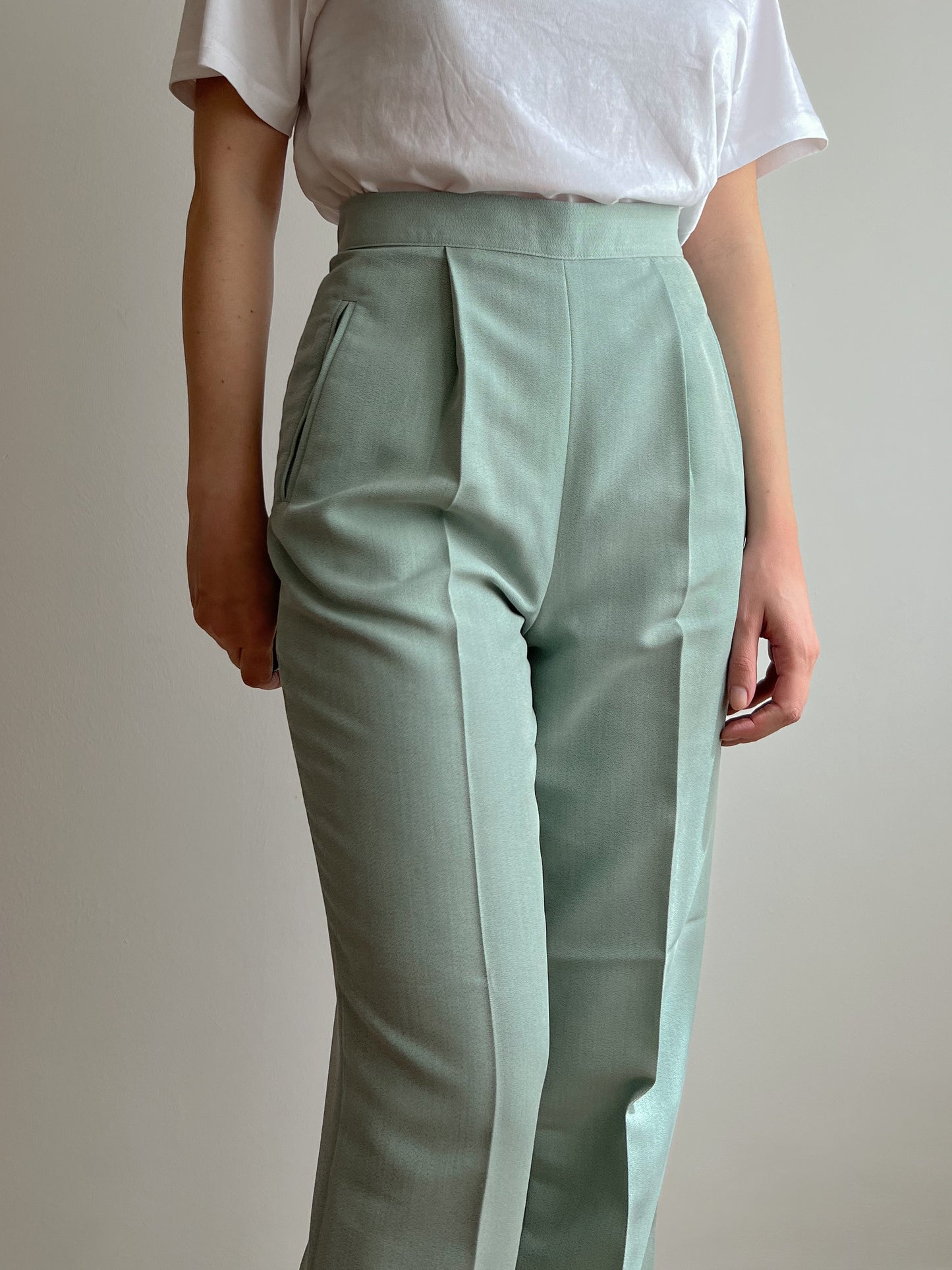 Pantaloni verde acqua