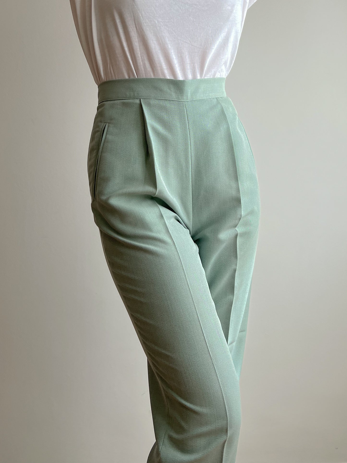 Pantaloni verde acqua