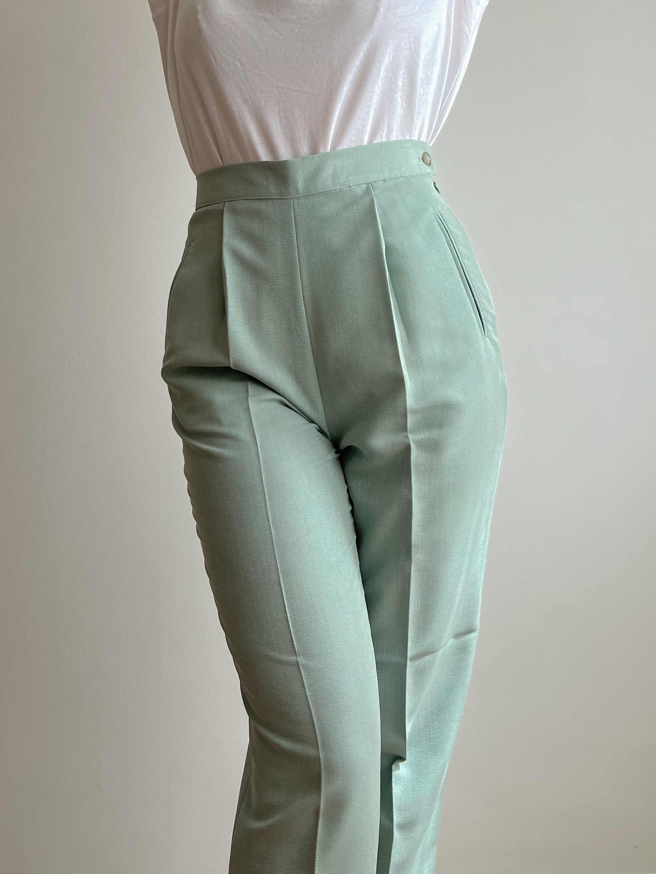 Pantaloni verde acqua