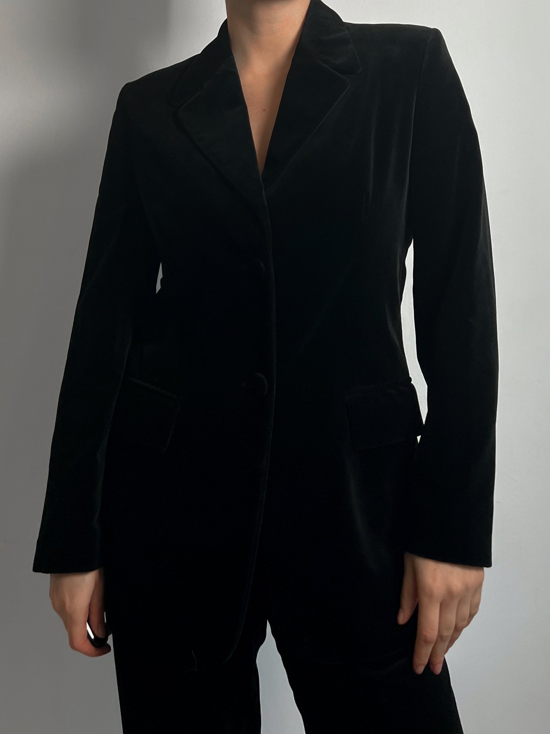 Velvet black suit