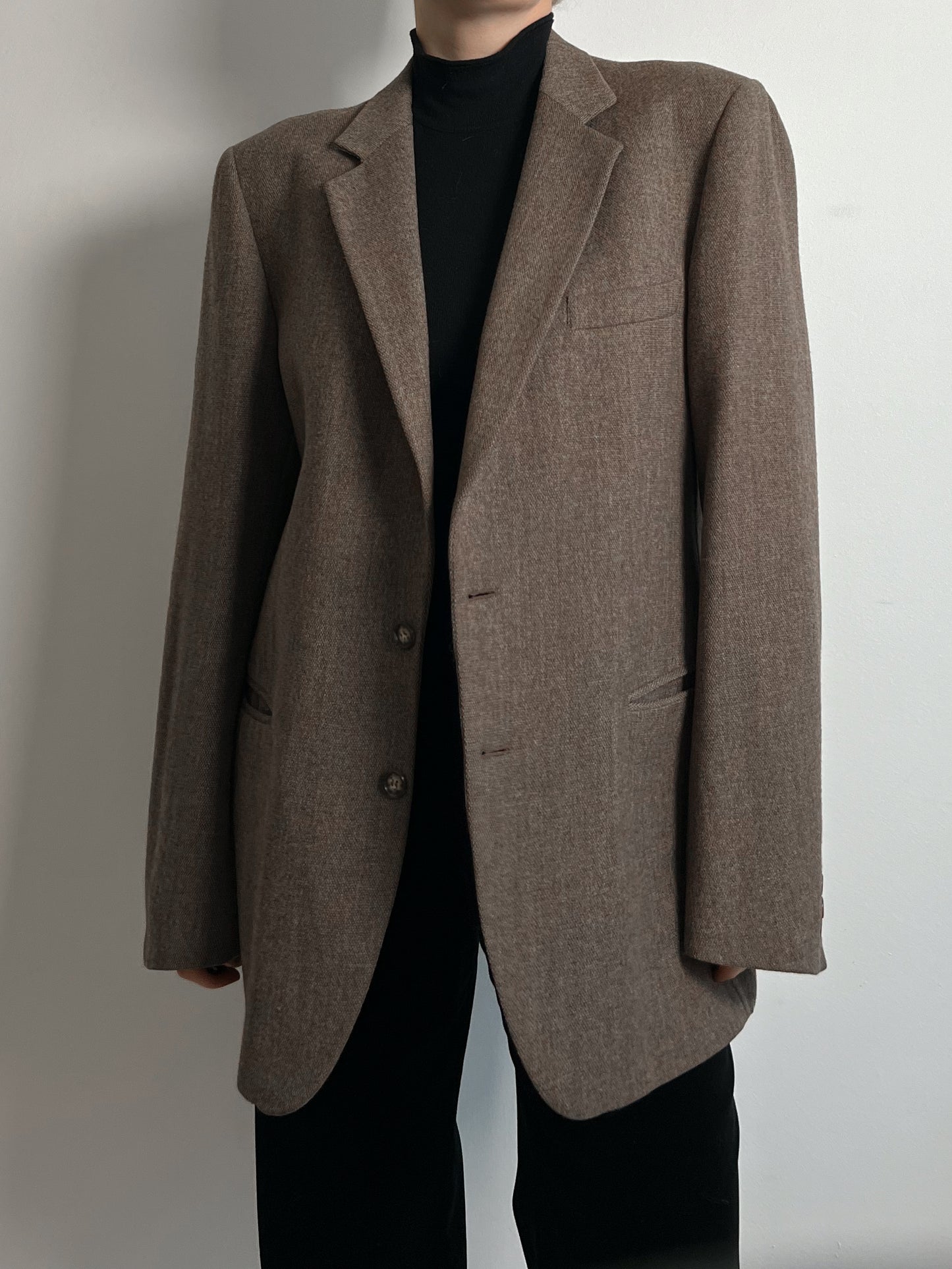 Pure virgine wool taupe blazer