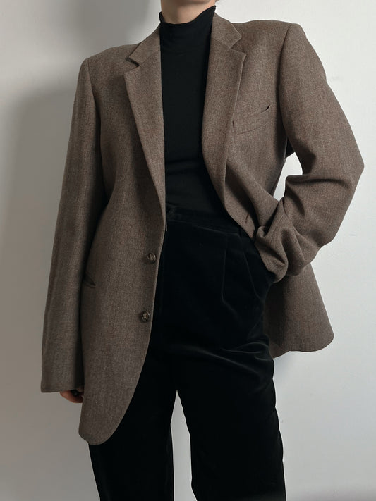 Pure virgine wool taupe blazer