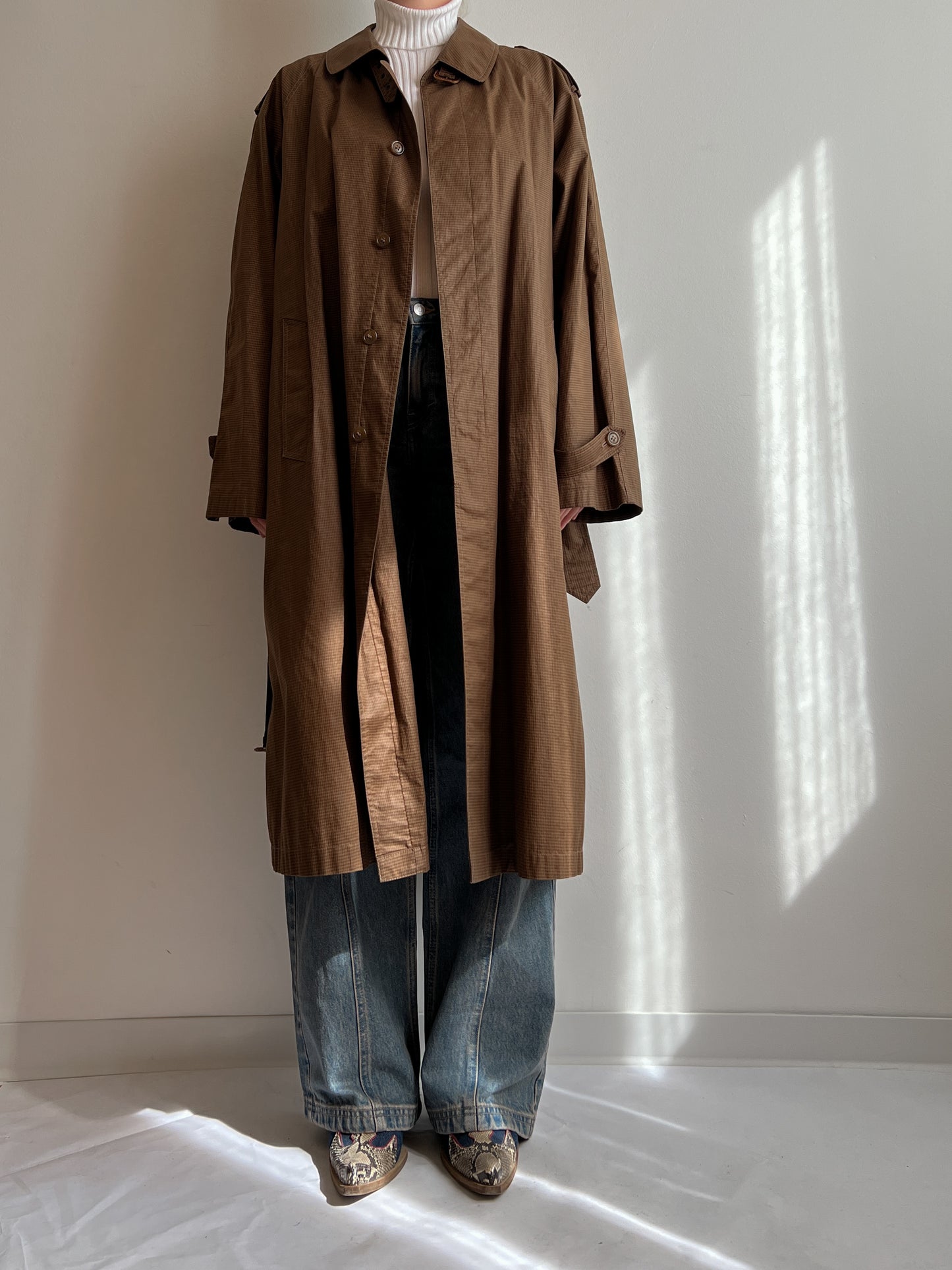 Herno pure cotton brown trench