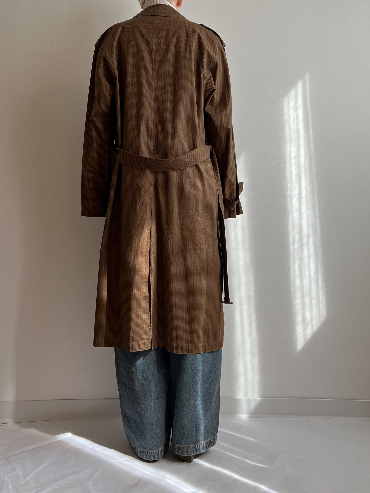 Herno pure cotton brown trench