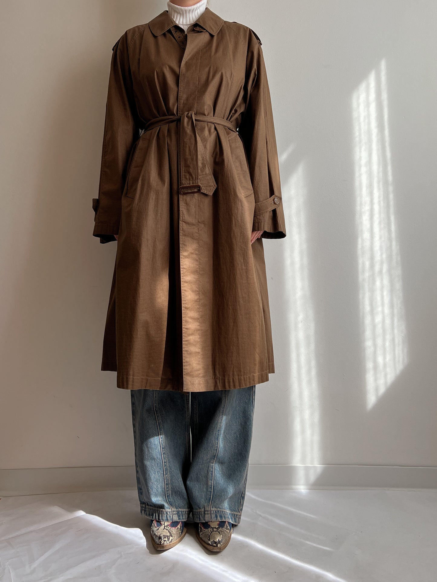 Herno pure cotton brown trench