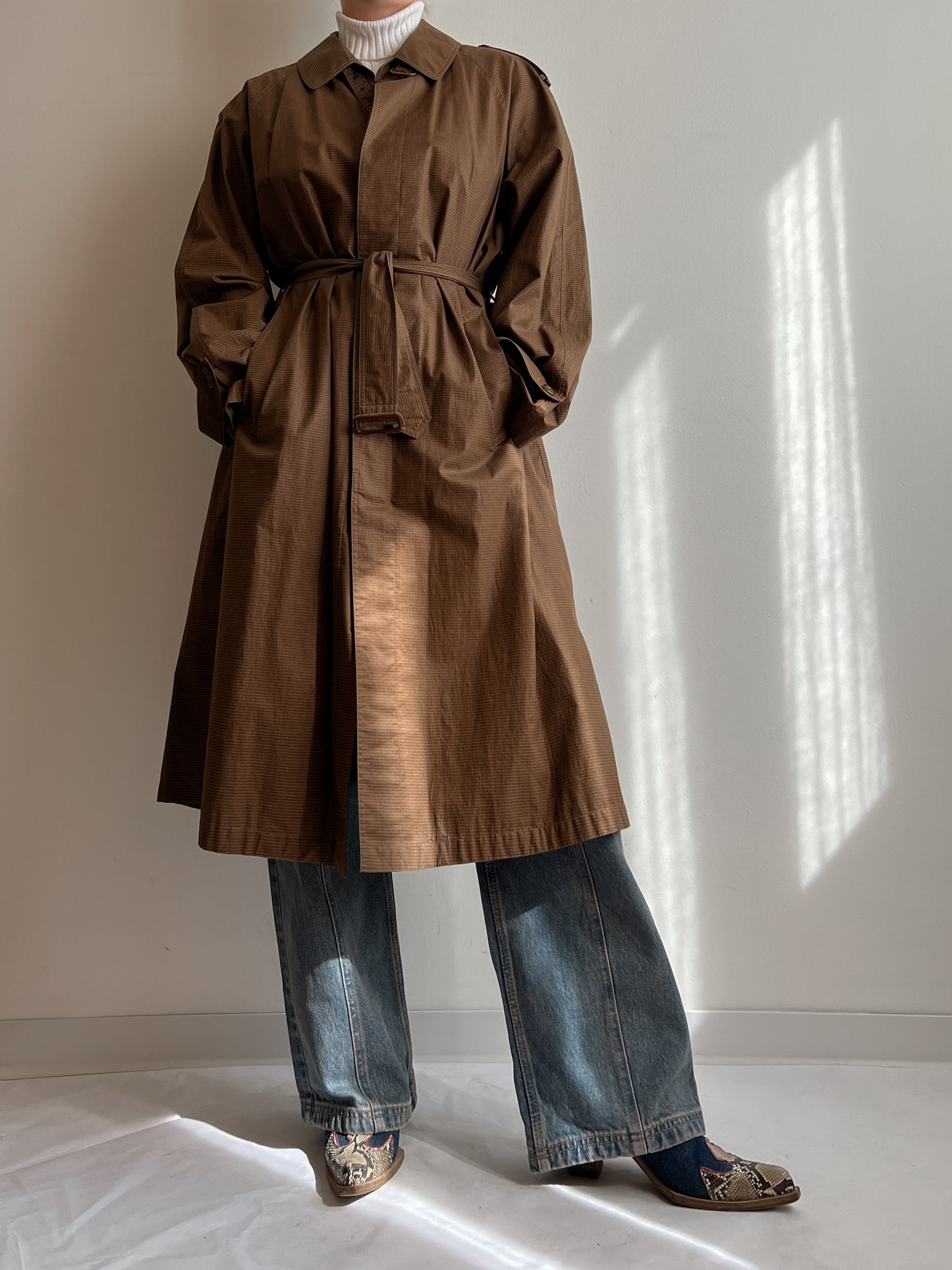 Herno pure cotton brown trench