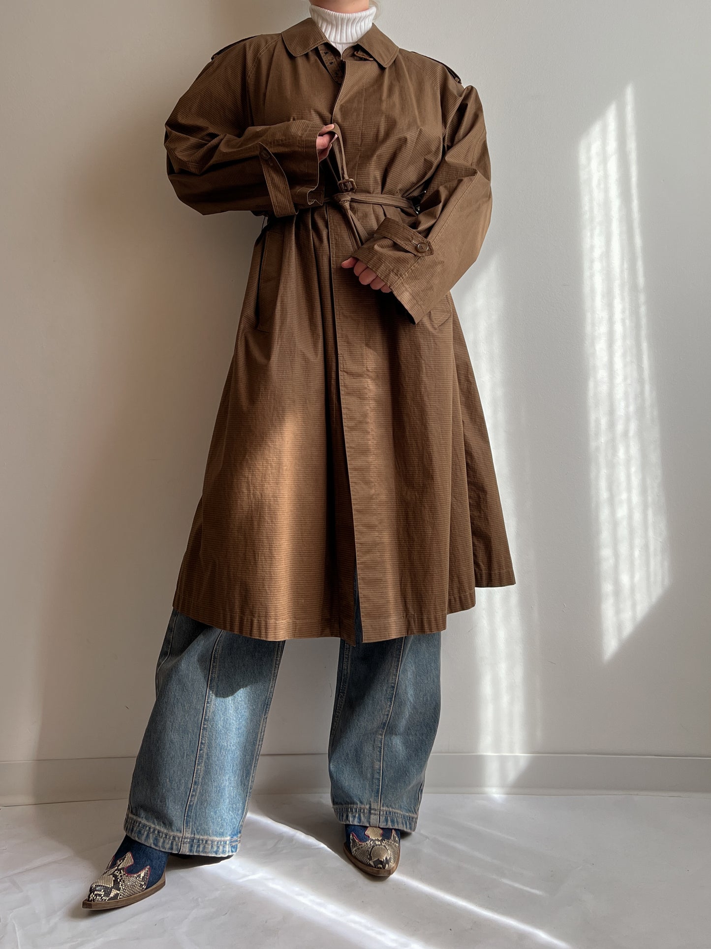 Herno pure cotton brown trench