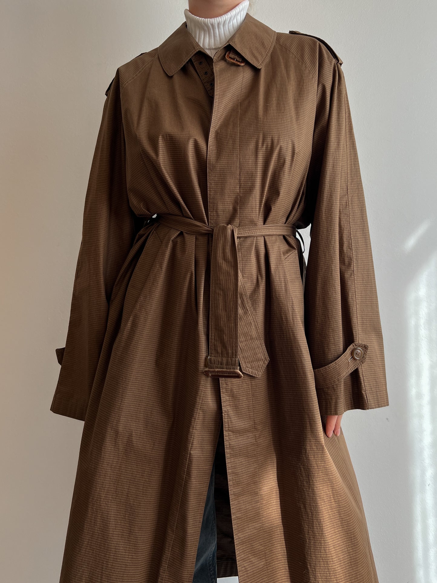 Herno pure cotton brown trench