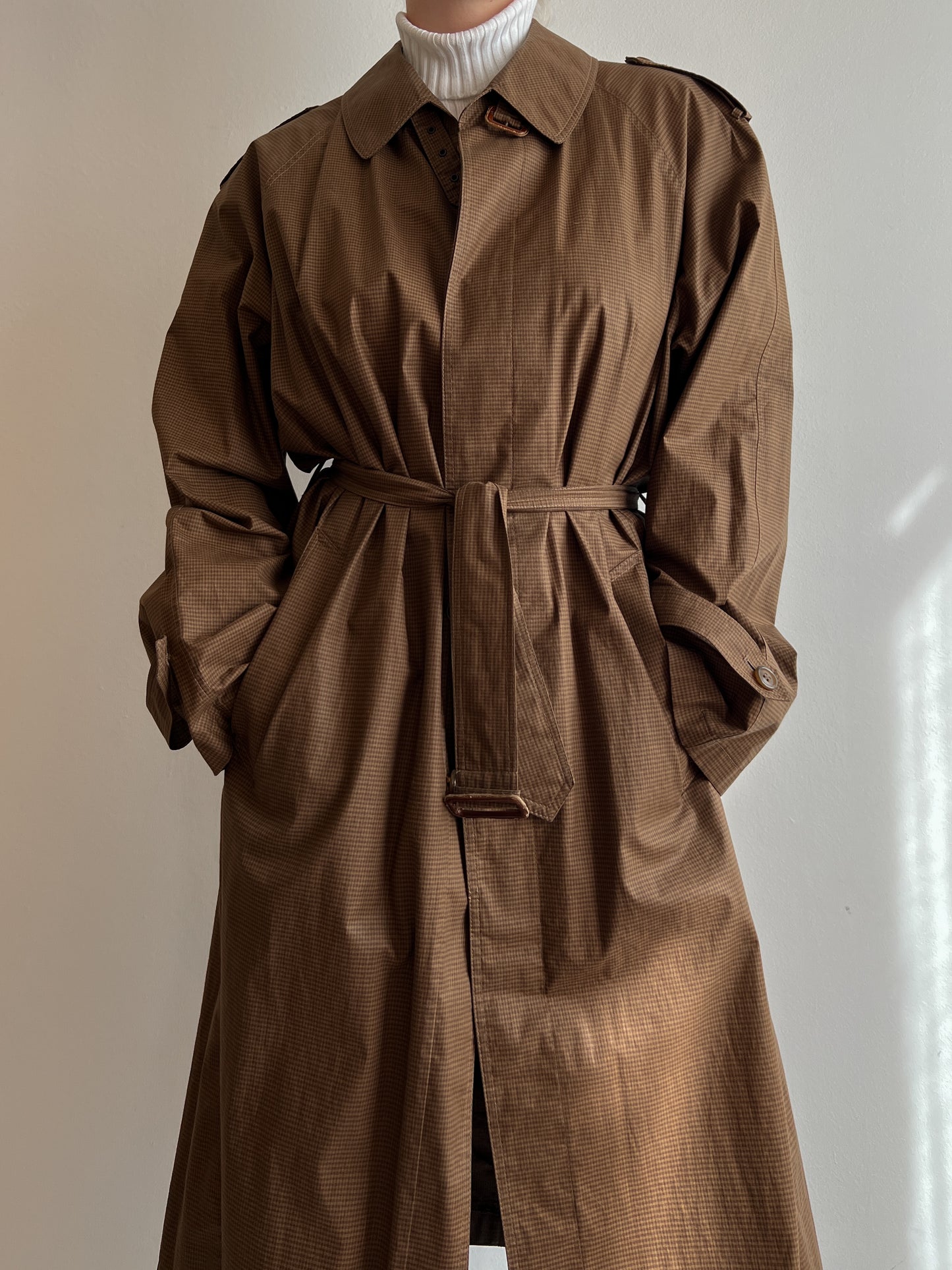 Herno pure cotton brown trench