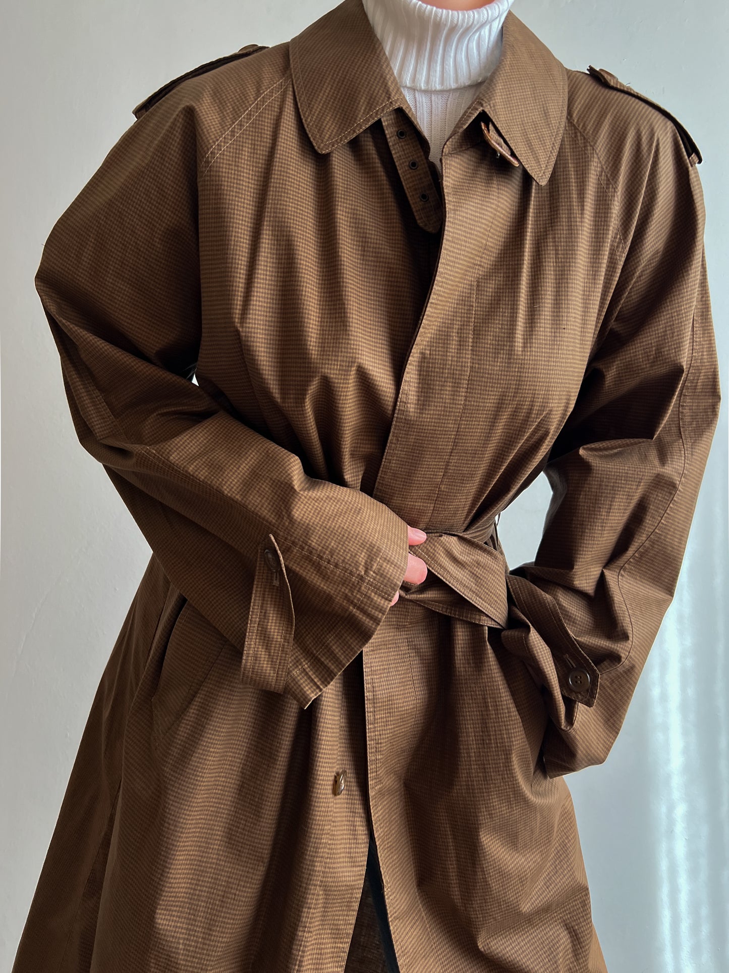 Herno pure cotton brown trench