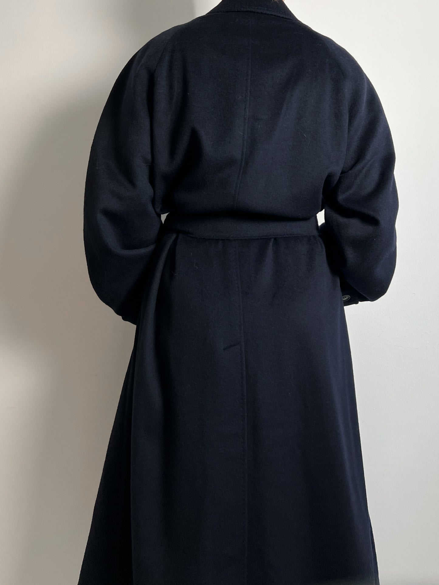 Cashmere and wool blue coat