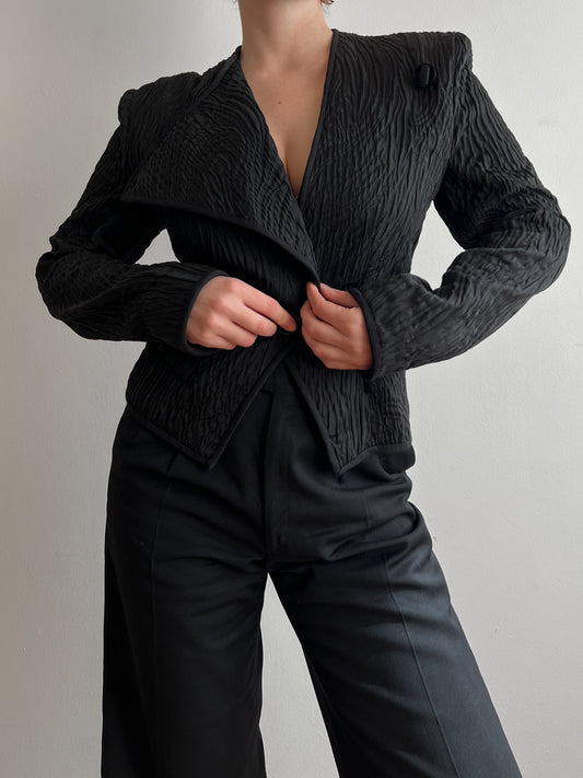 Tailored black blazer