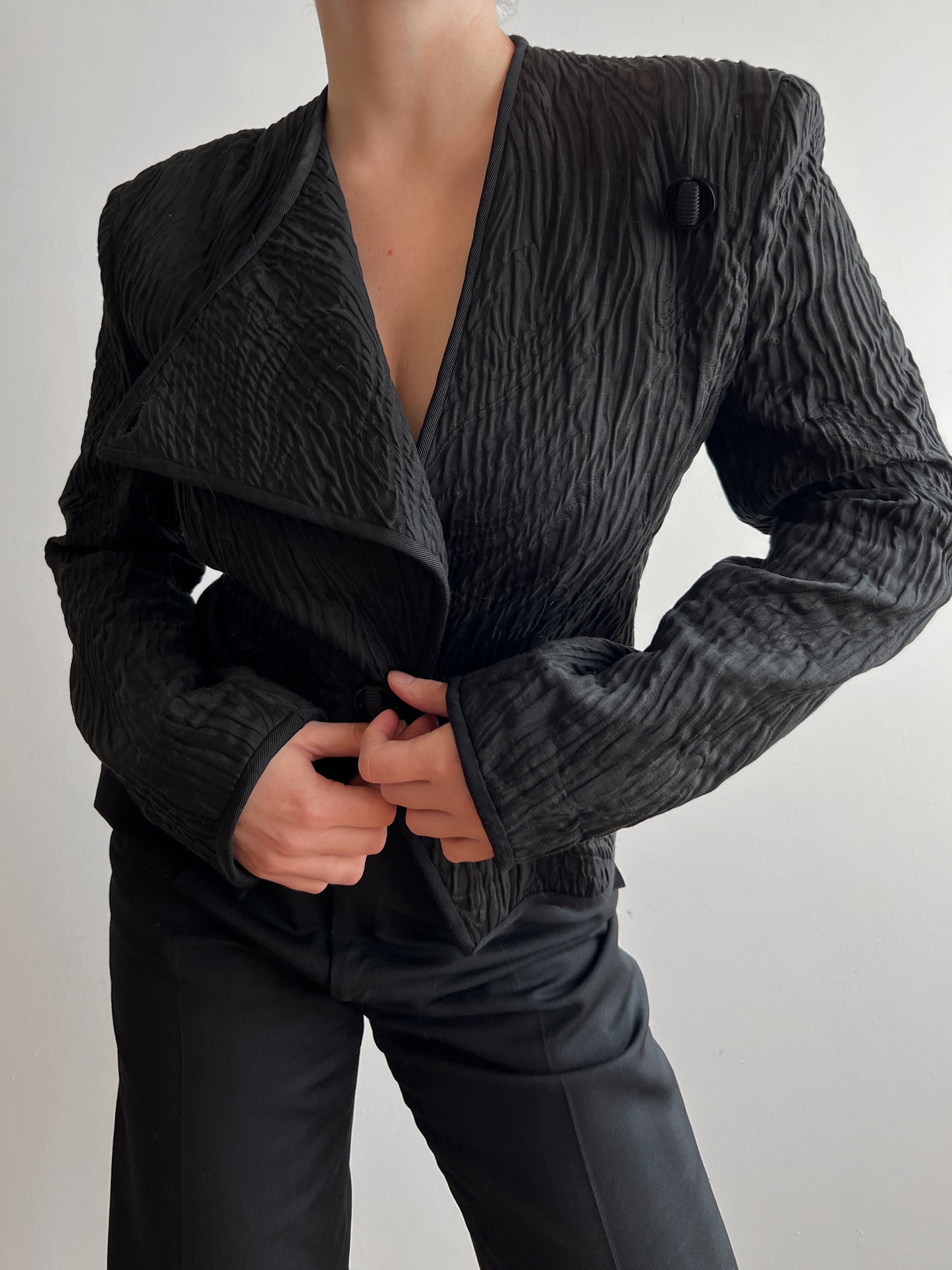 Tailored black blazer