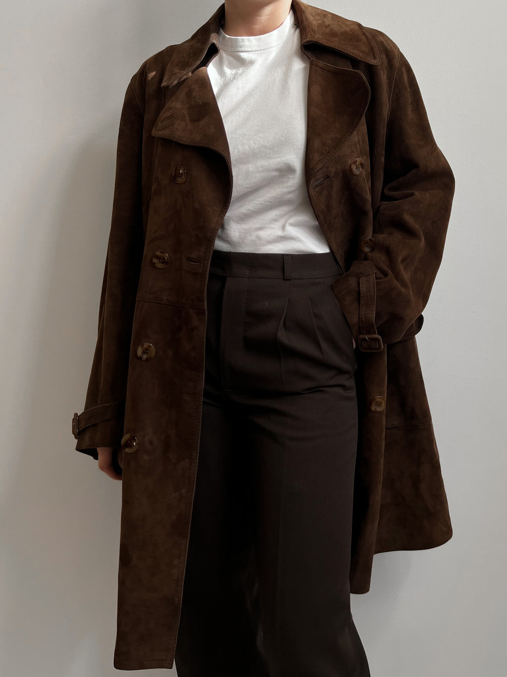 Vintage real suede cognac jacket