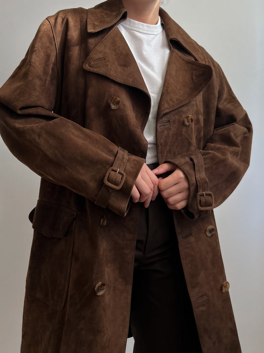 Vintage real suede cognac jacket