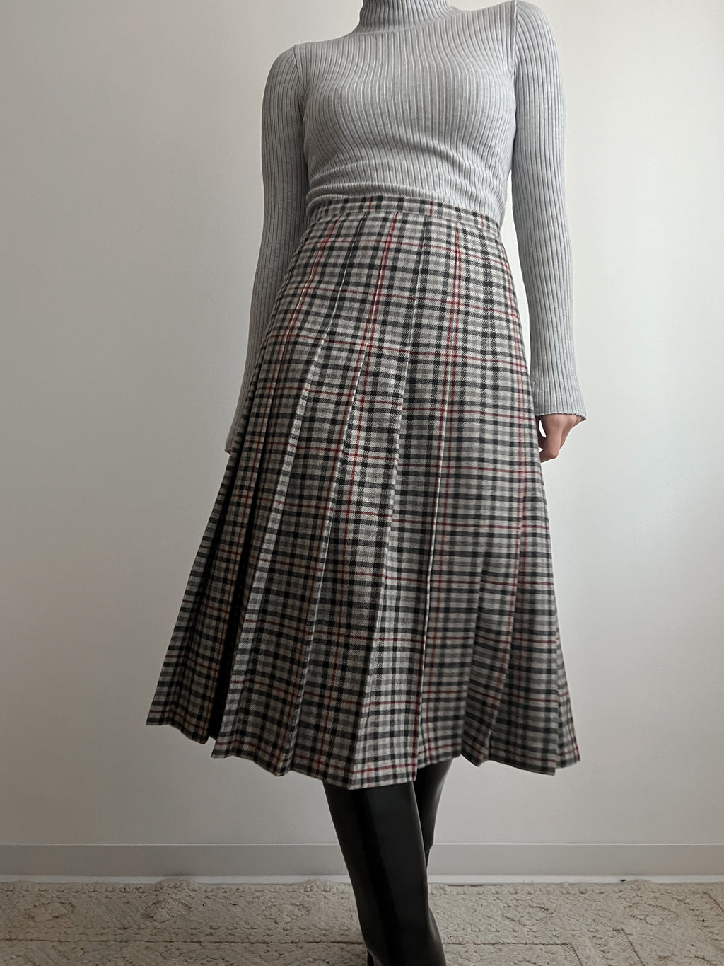 Gonna tartan in lana