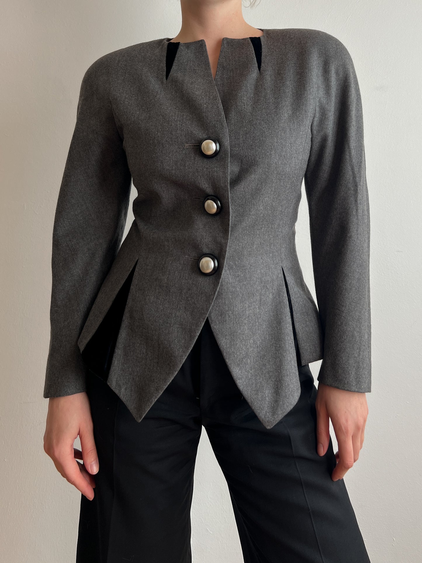 Pure wool grey jacket