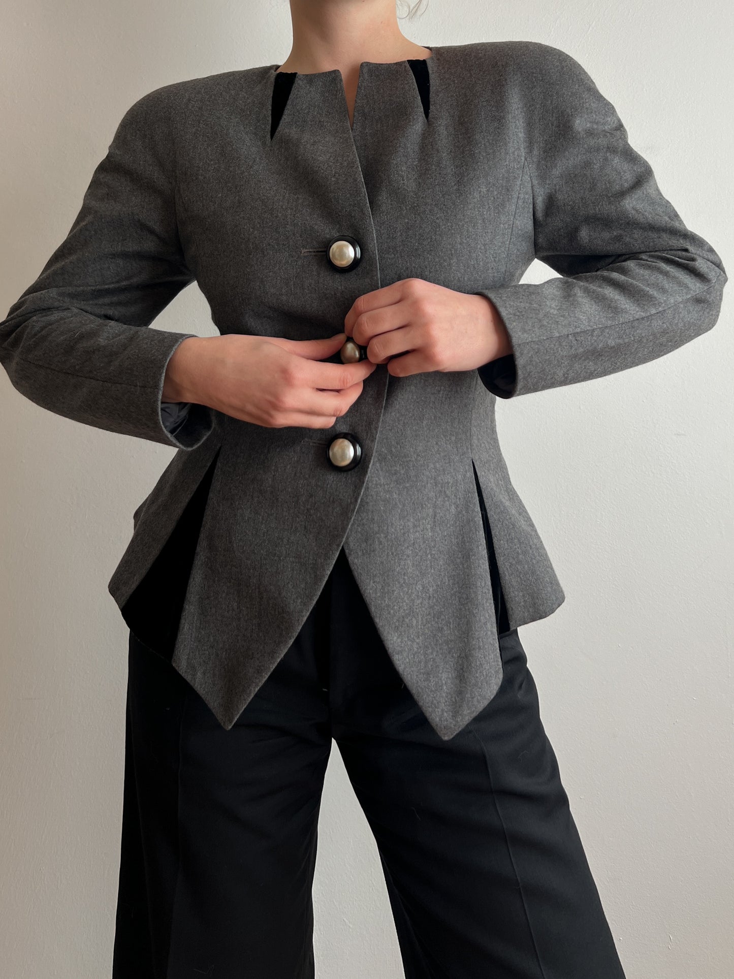 Pure wool grey jacket