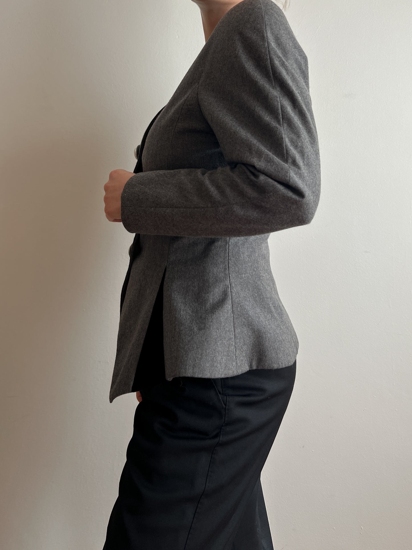 Pure wool grey jacket