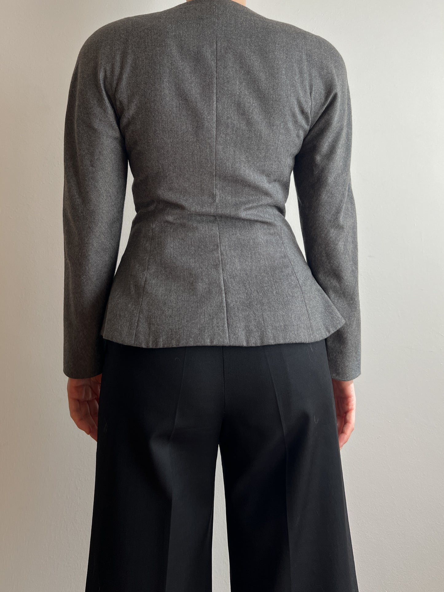 Pure wool grey jacket