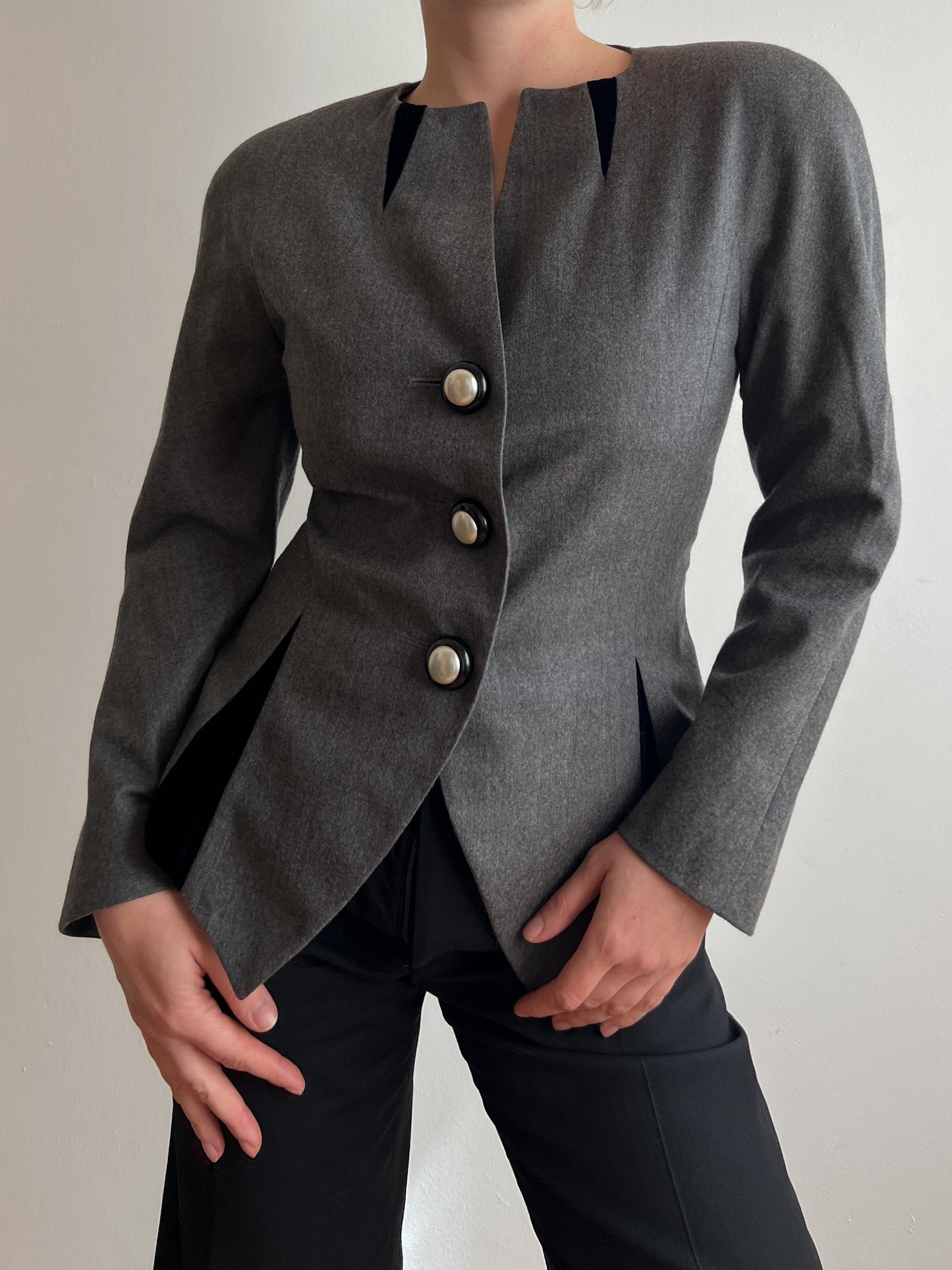 Pure wool grey jacket