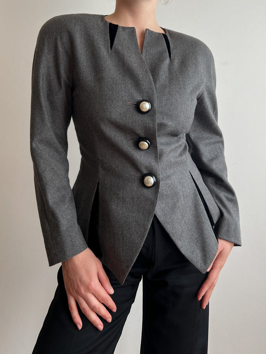 Pure wool grey jacket