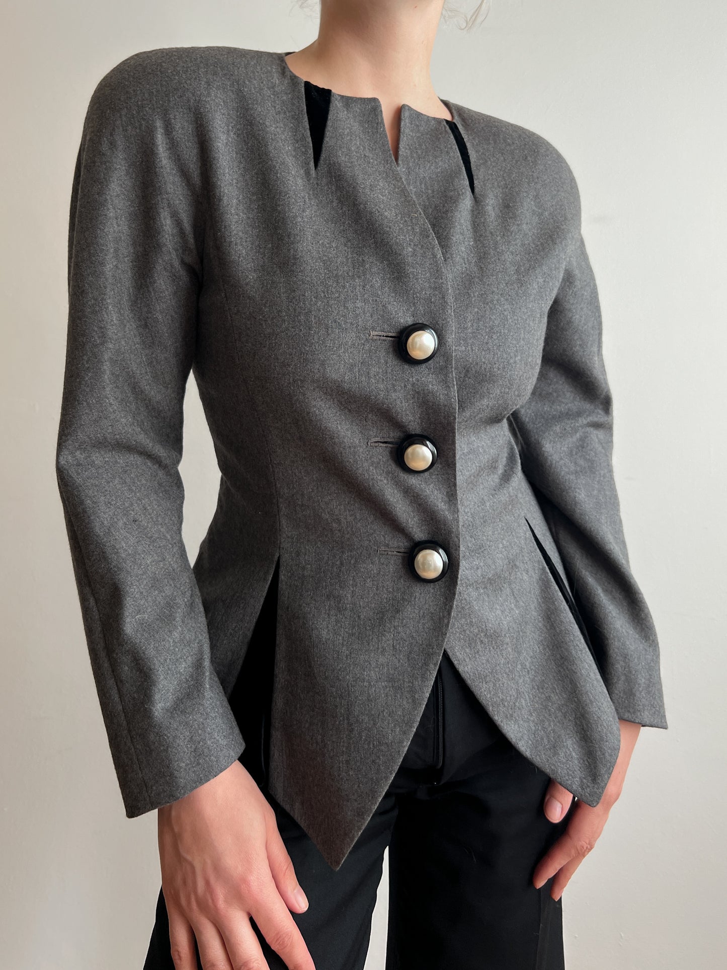 Pure wool grey jacket