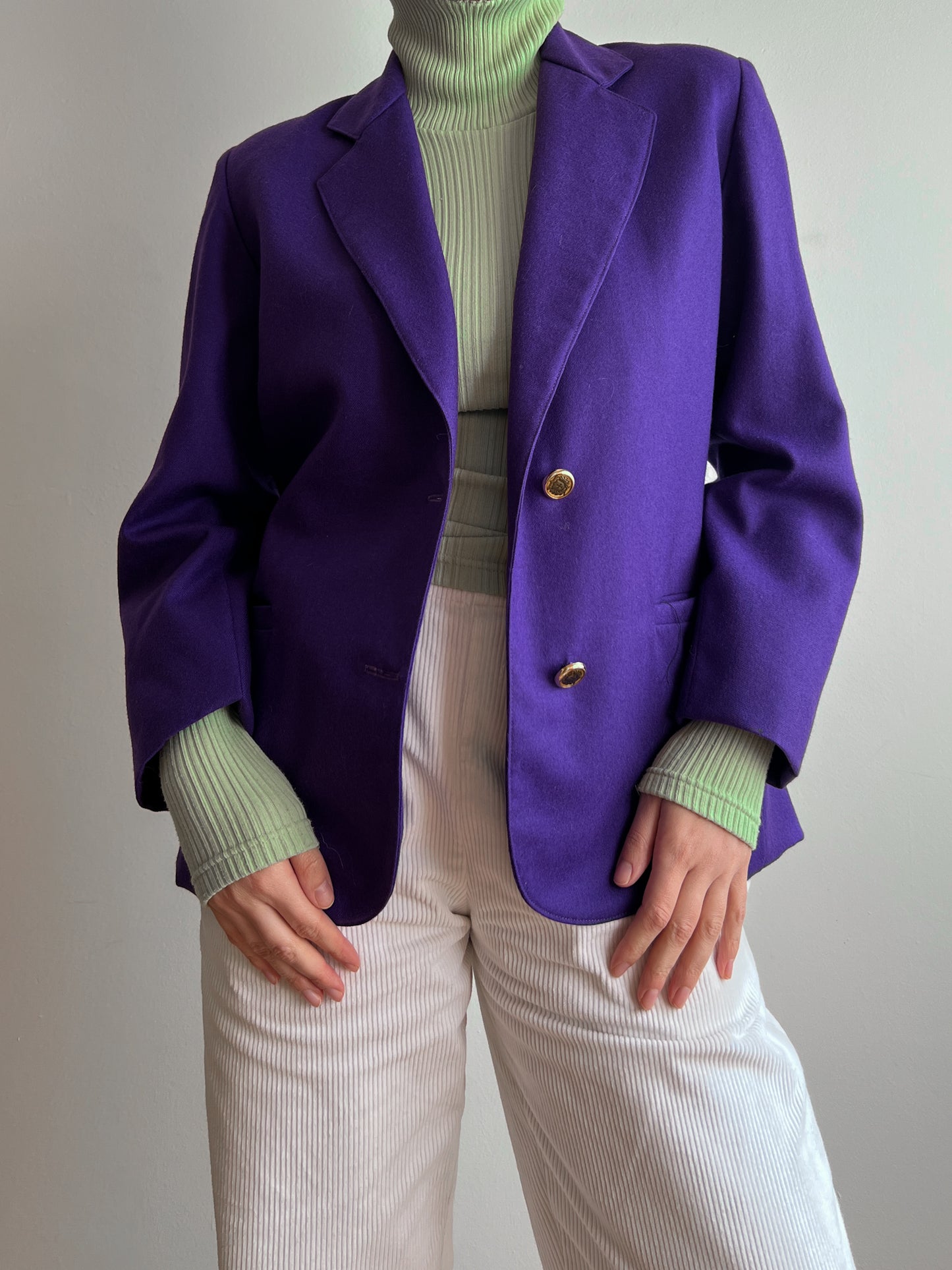 Pure wool purple blazer