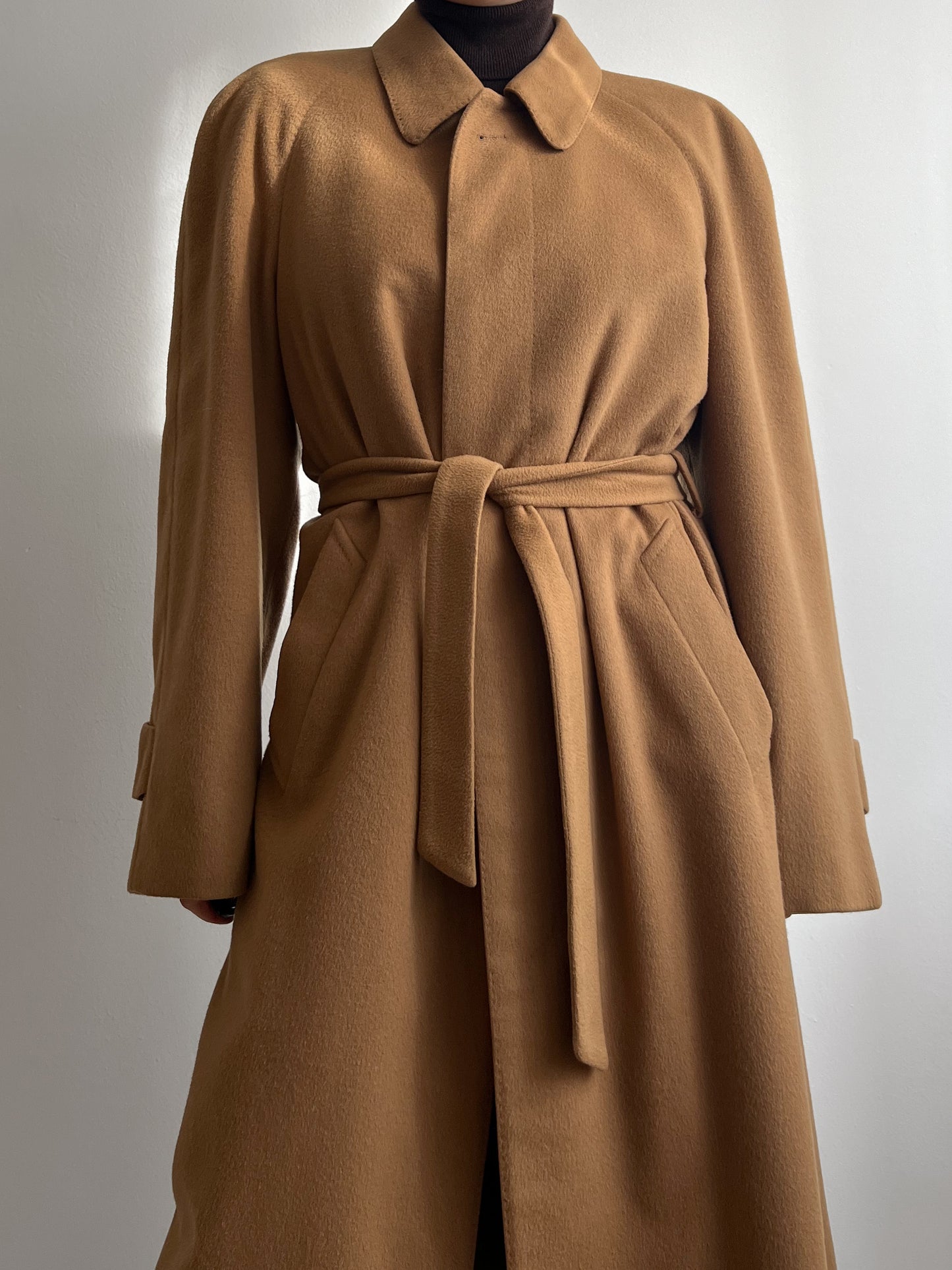 Vintage Loro Piana pure cashmere camel coat