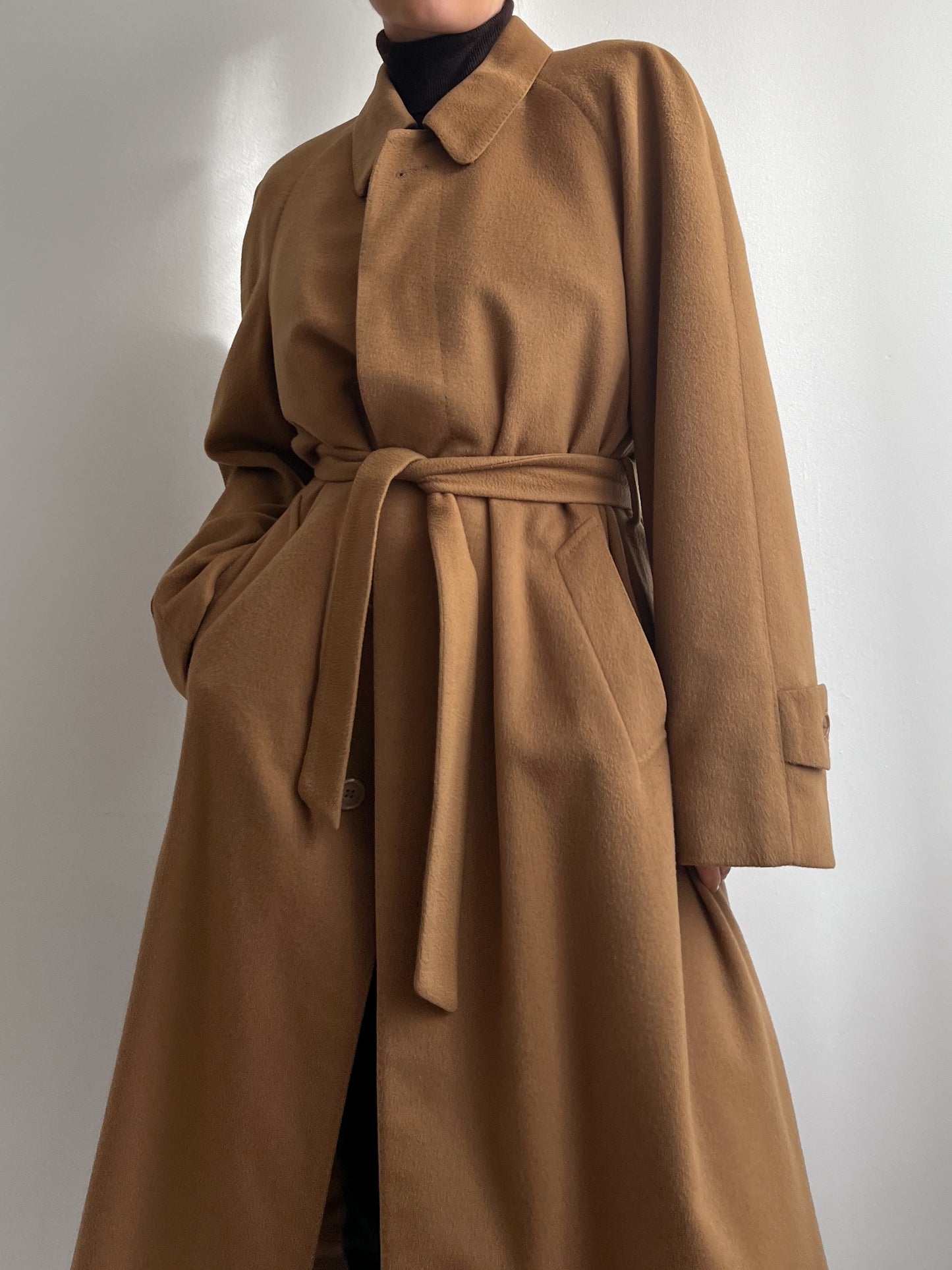 Vintage Loro Piana pure cashmere camel coat