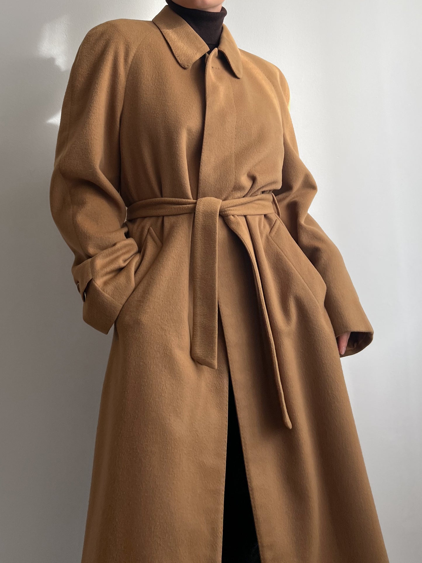 Vintage Loro Piana pure cashmere camel coat