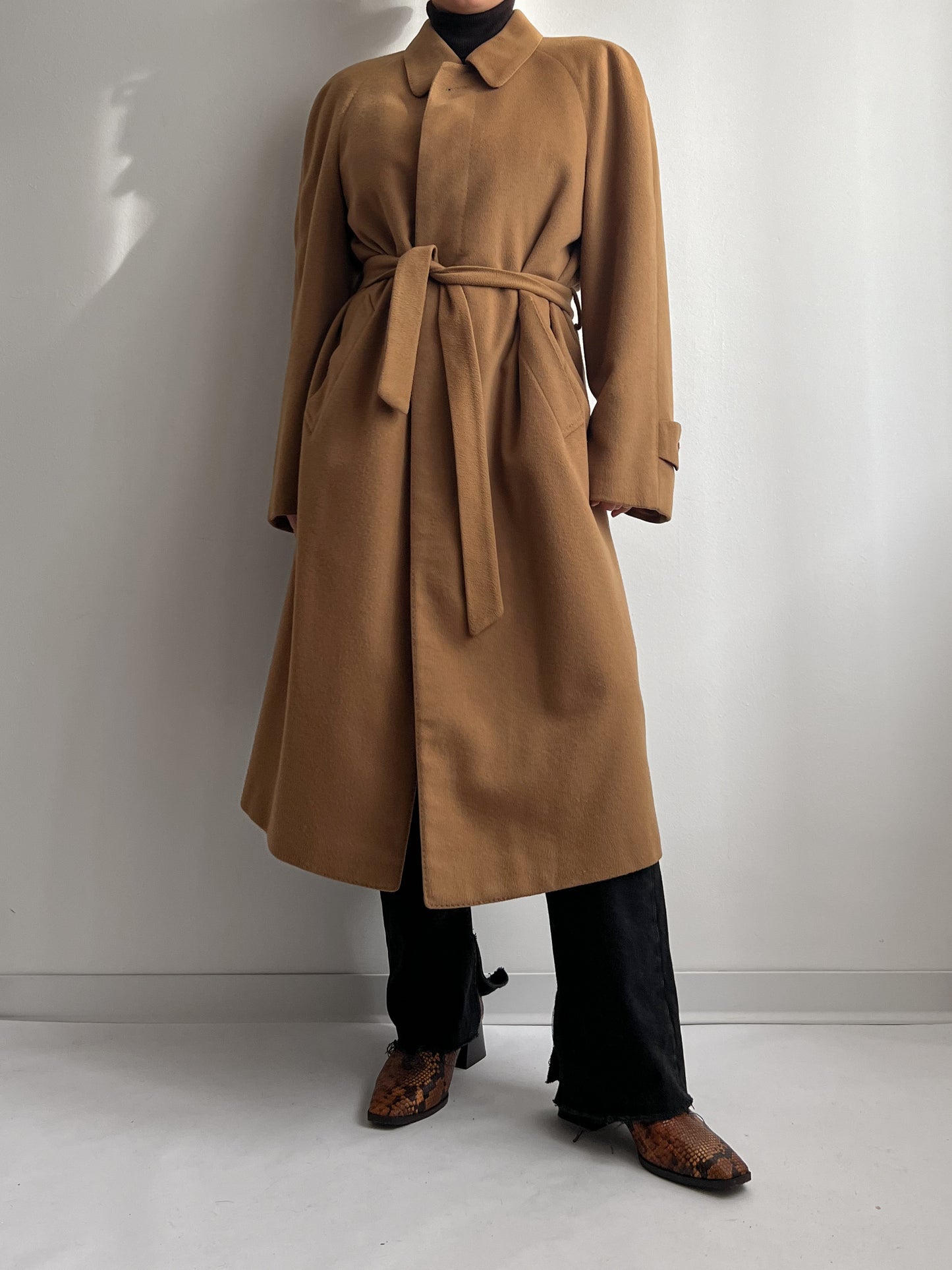 Vintage Loro Piana pure cashmere camel coat