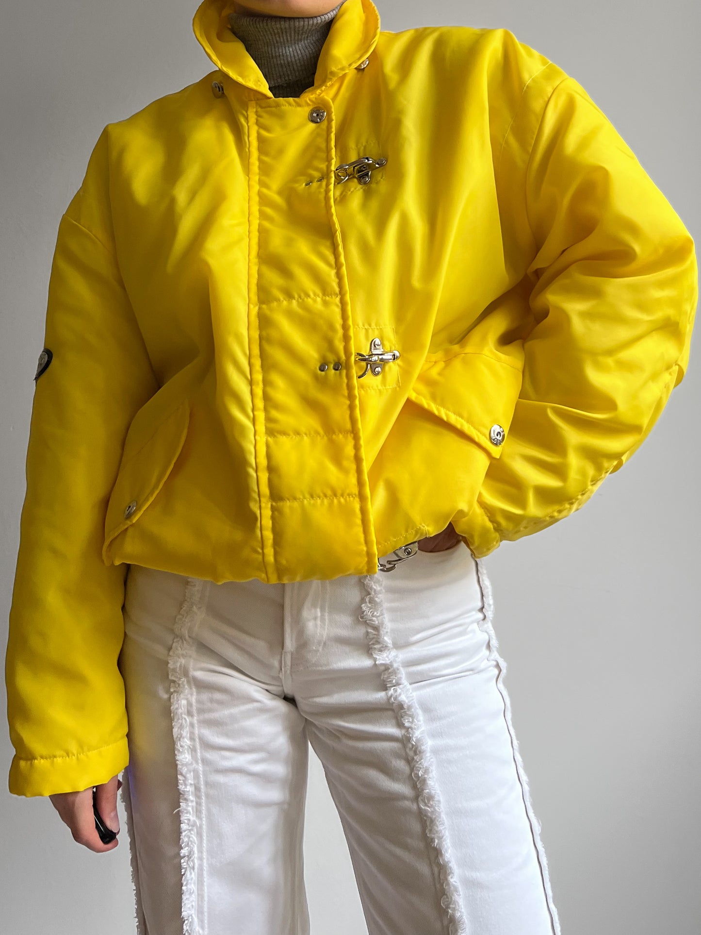 Vintage yellow puffer jacket