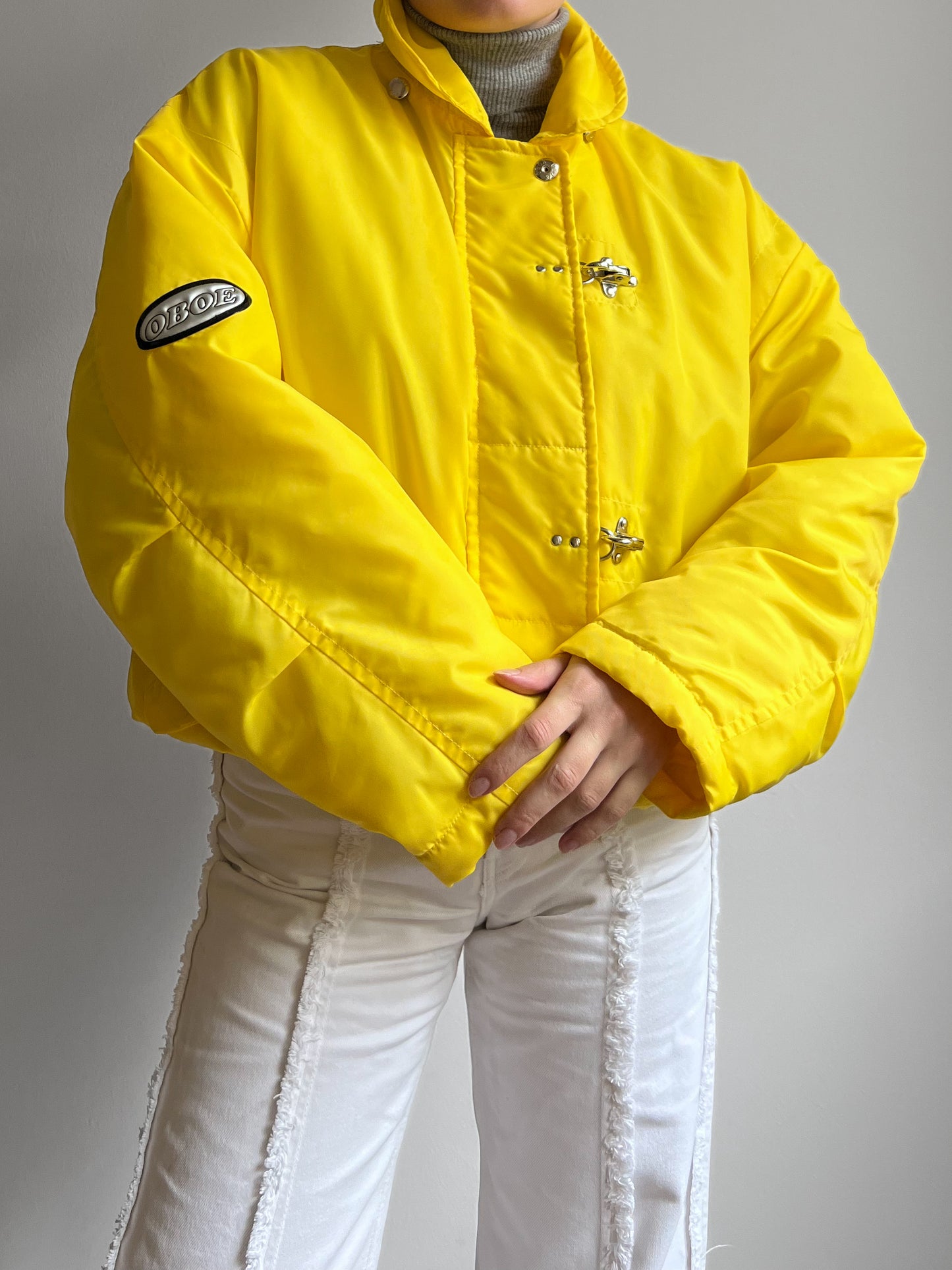 Vintage yellow puffer jacket