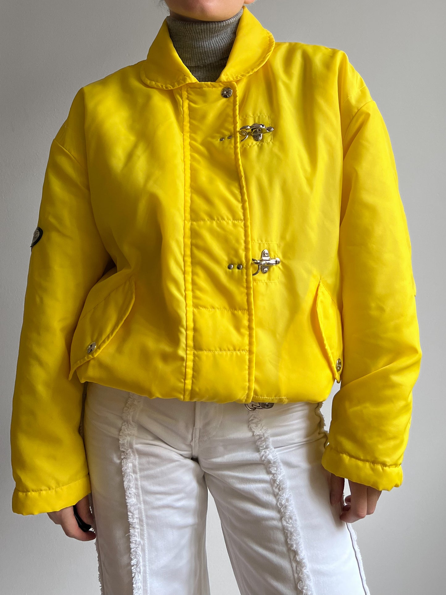 Vintage yellow puffer jacket