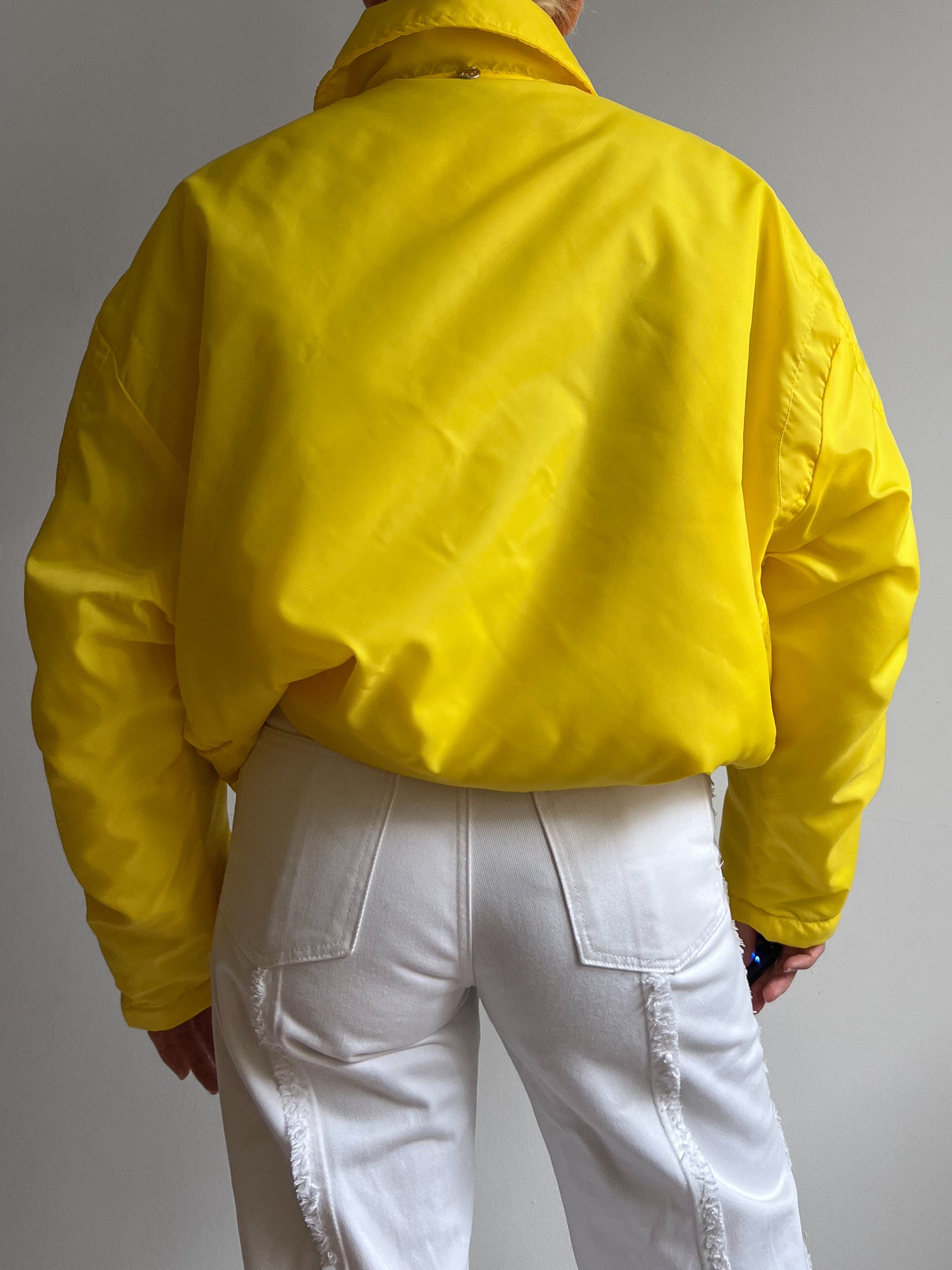 Vintage yellow puffer jacket