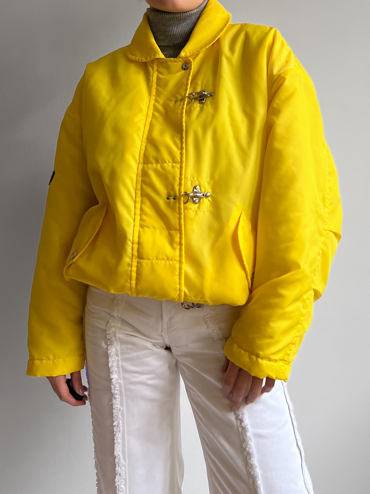 Vintage yellow puffer jacket