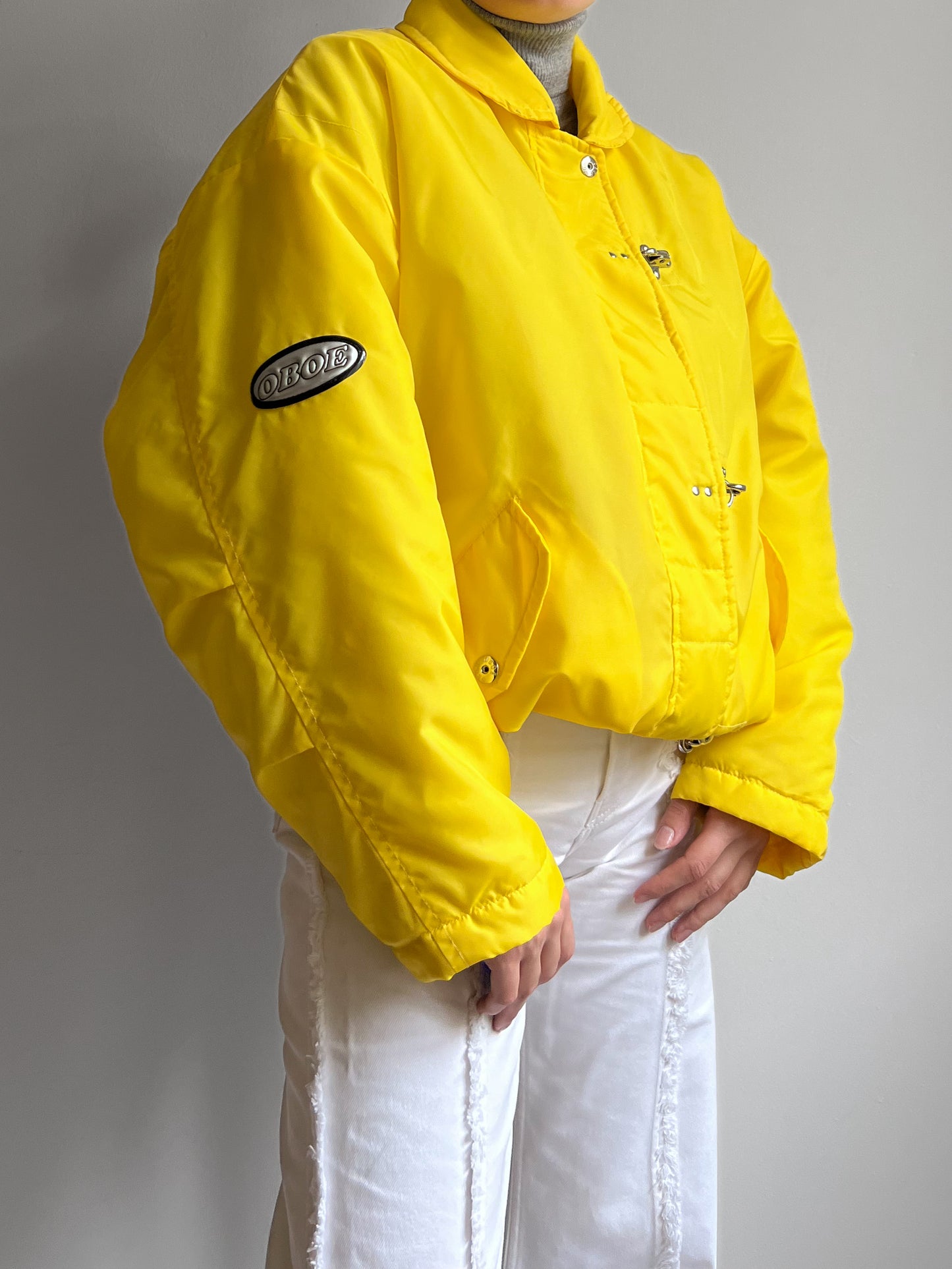 Vintage yellow puffer jacket