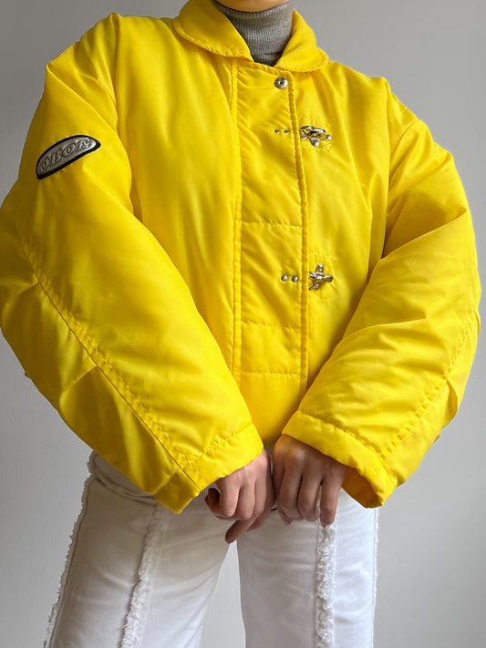 Vintage yellow puffer jacket