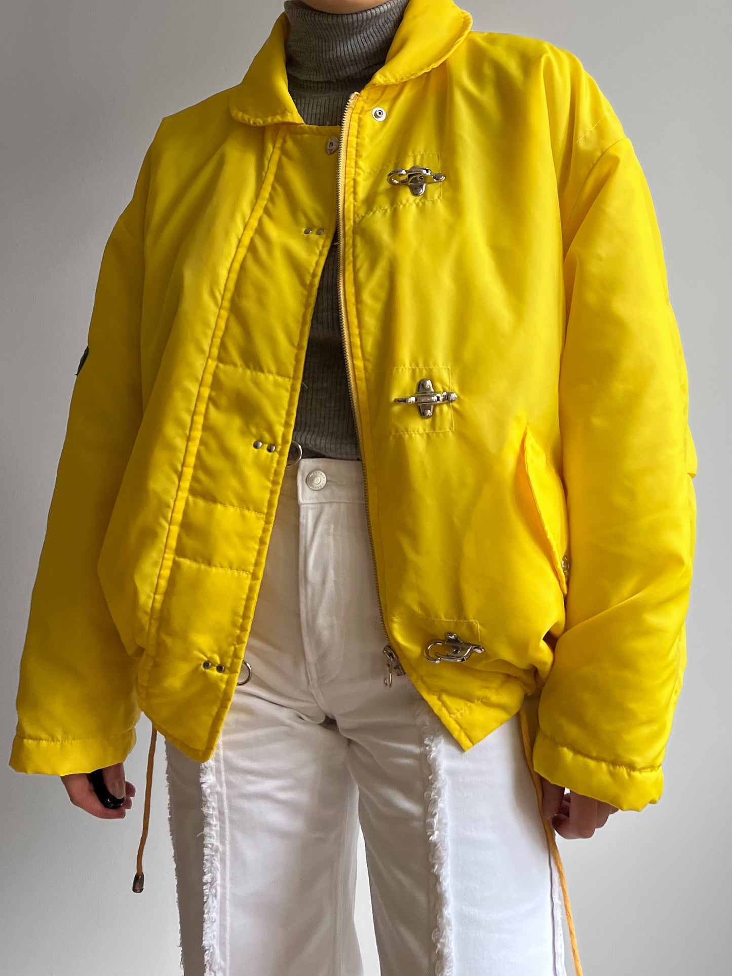 Vintage yellow puffer jacket