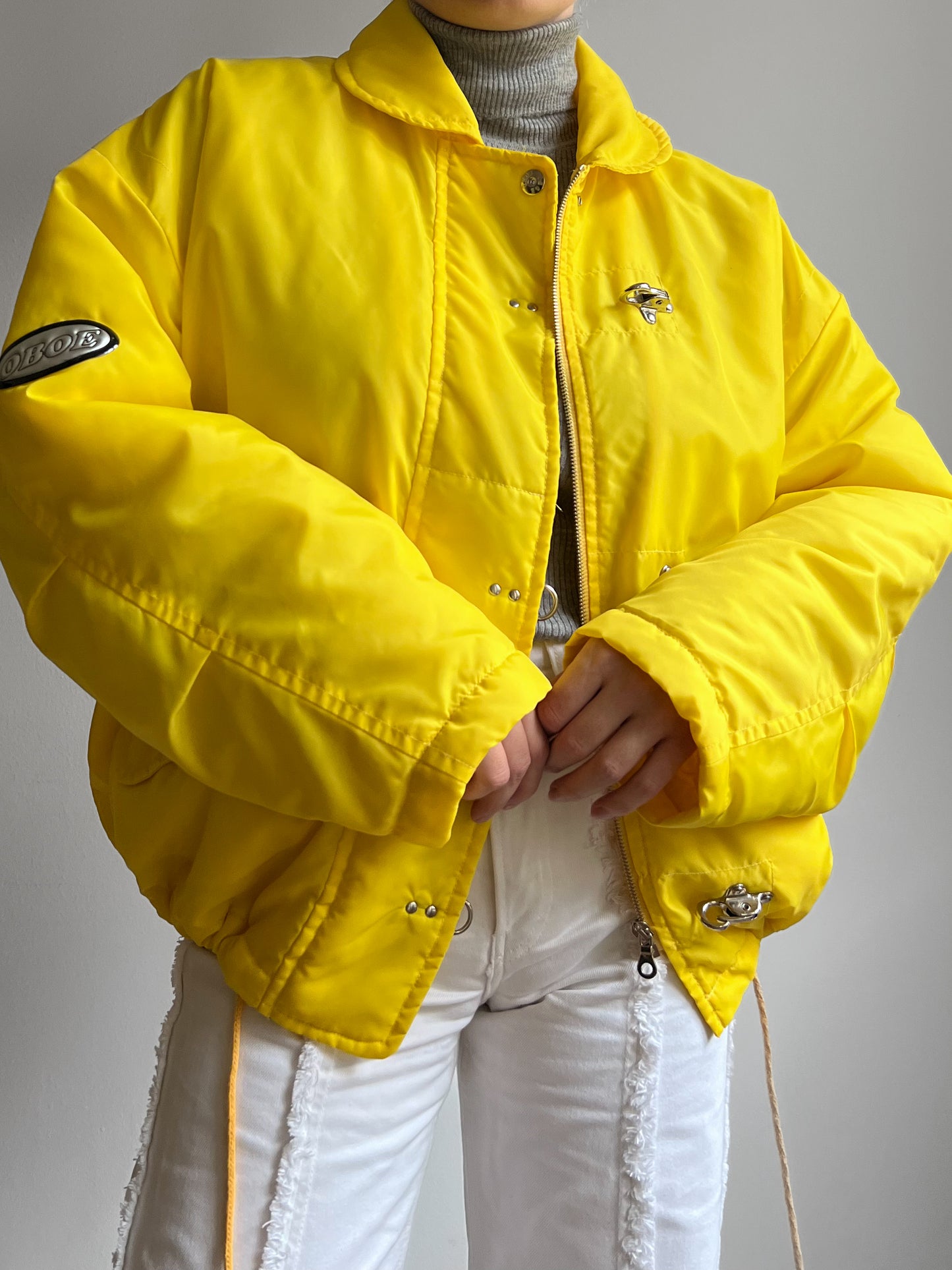 Vintage yellow puffer jacket