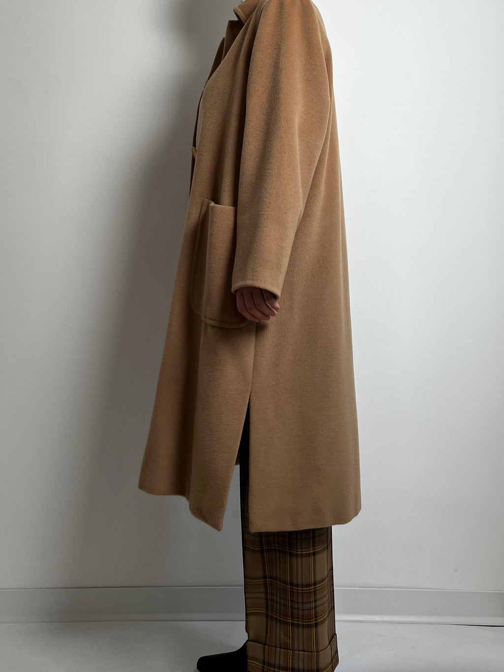 Marina Rinaldi wool and cashmere camel coat