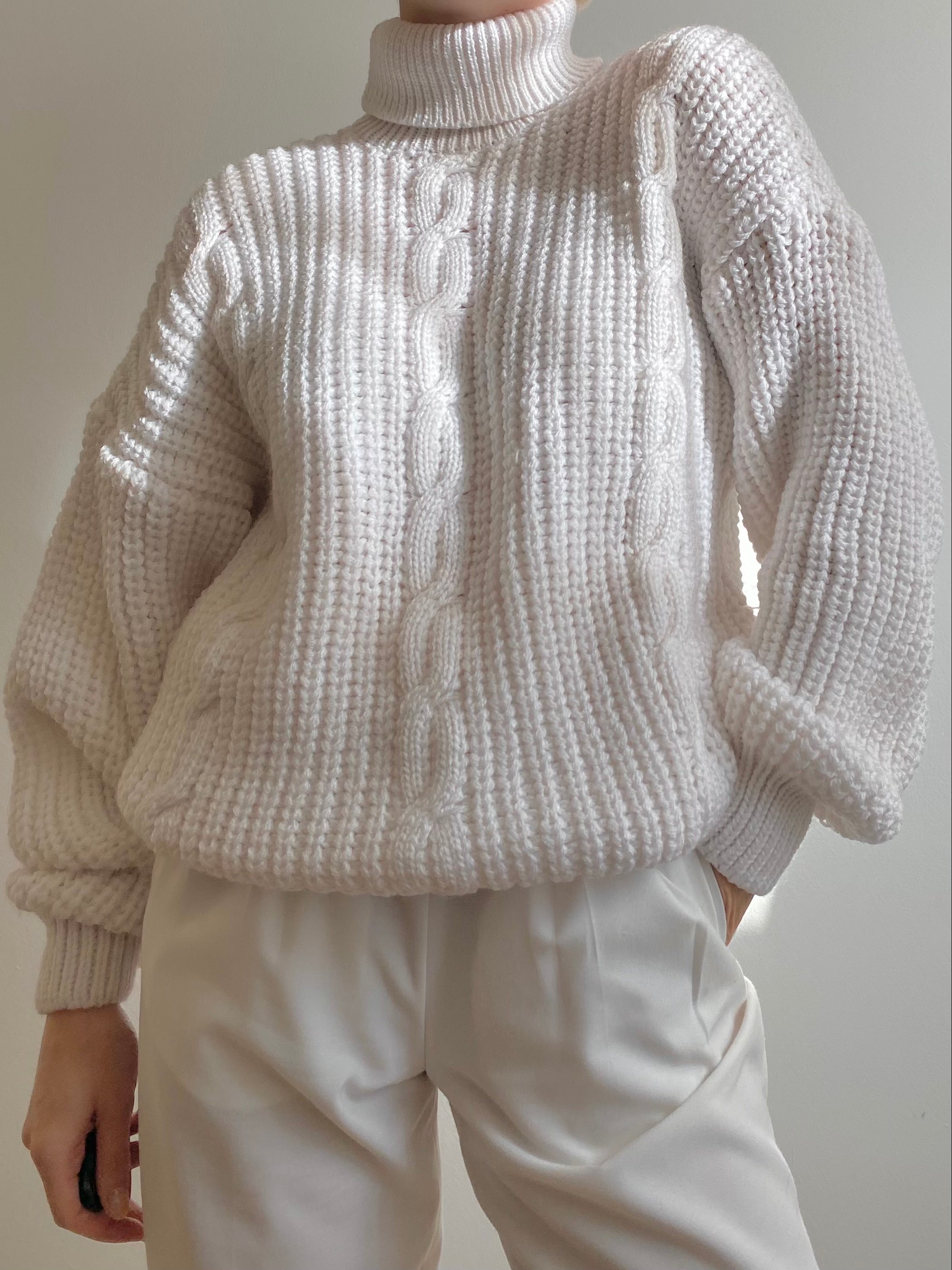 Maxi dolcevita bianco