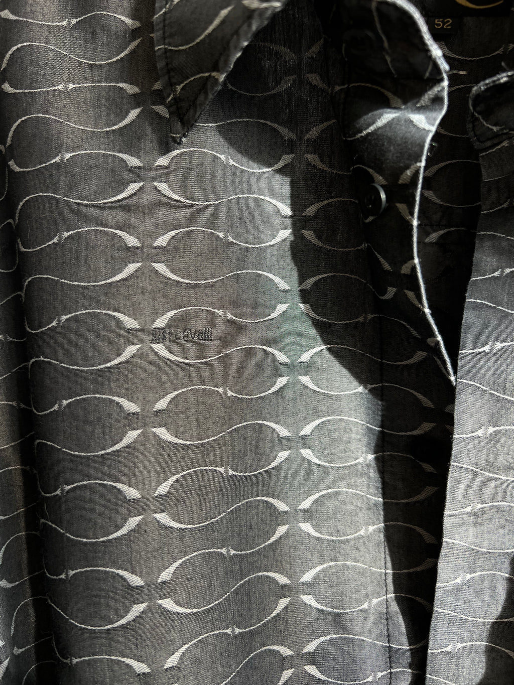 Just Cavalli cotton blend grey shirt