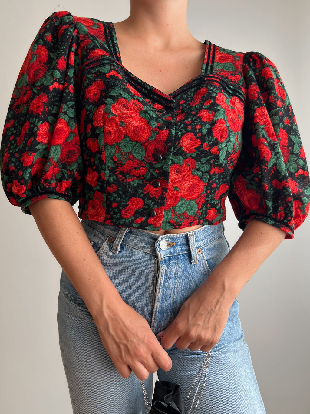 Blusa floreale austriaca